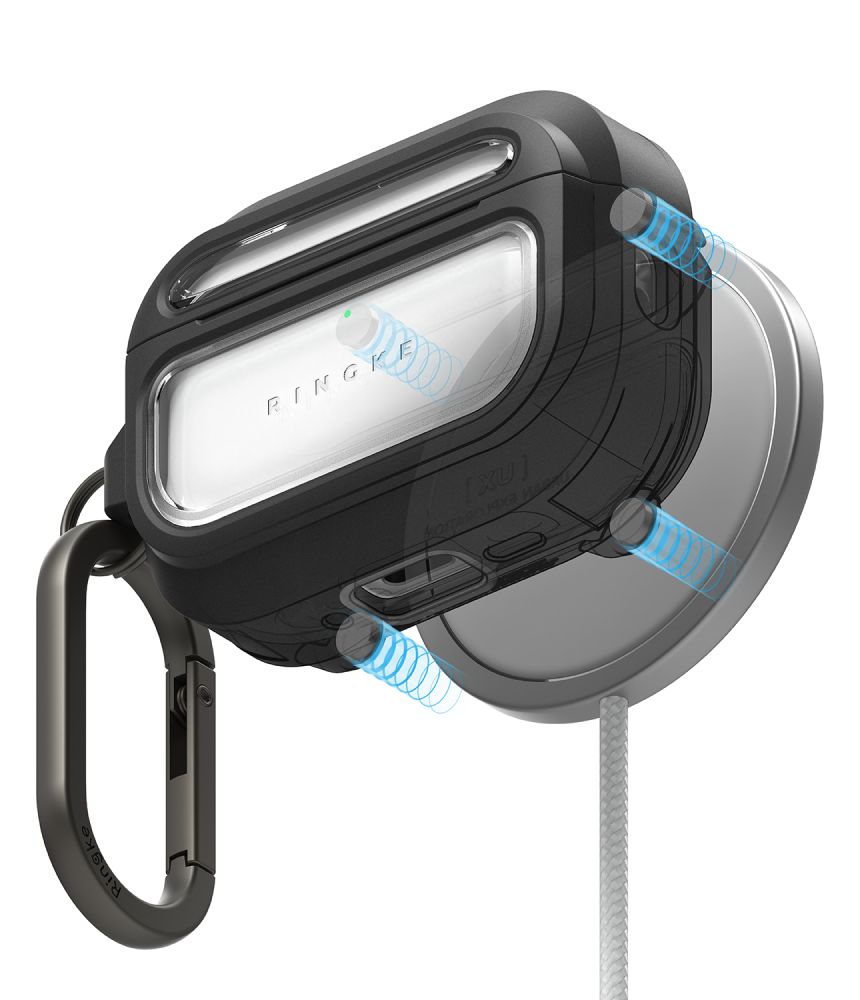 Ringke UX magnetisk etui til AirPods Pro 3 - sort og klar