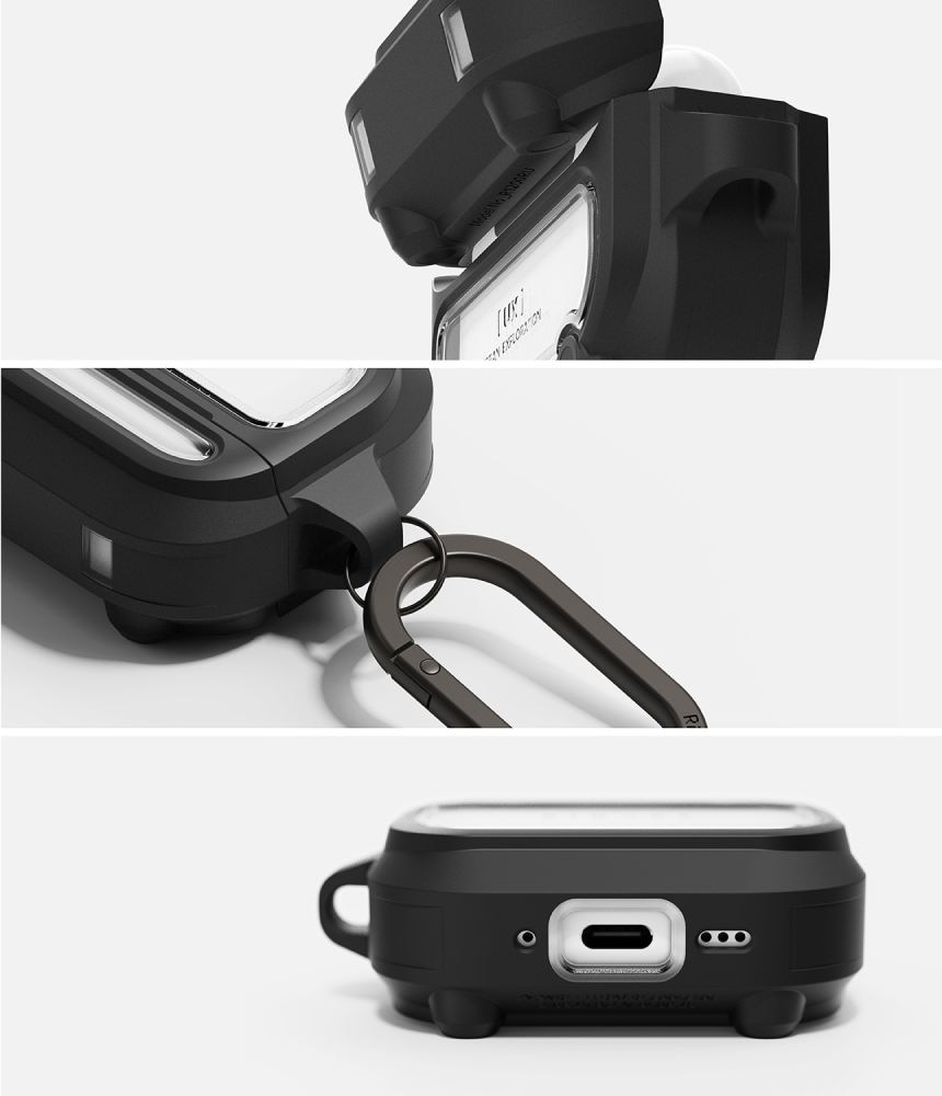Ringke UX magnetisk etui til AirPods Pro 3 - sort og klar