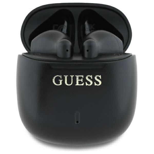 Guess Trykt Classic Logo Bluetooth trådløse hovedtelefoner - Sort