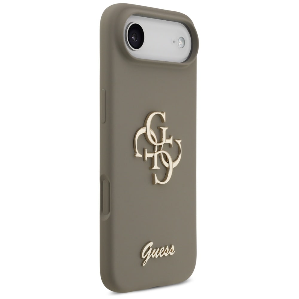 Guess Silikone Big 4G Script-etui til iPhone Air - Brun