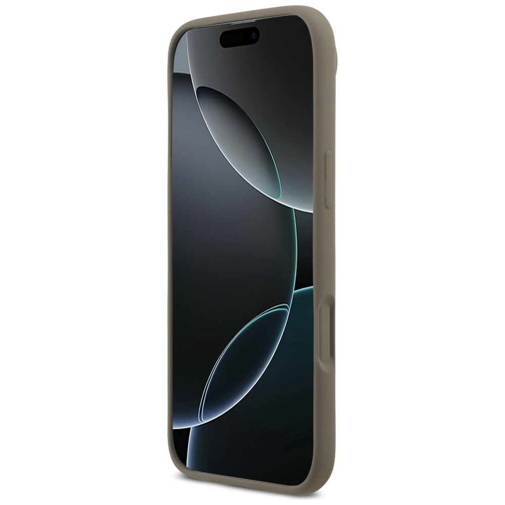 Guess Silikone Big 4G Script-etui til iPhone Air - Brun