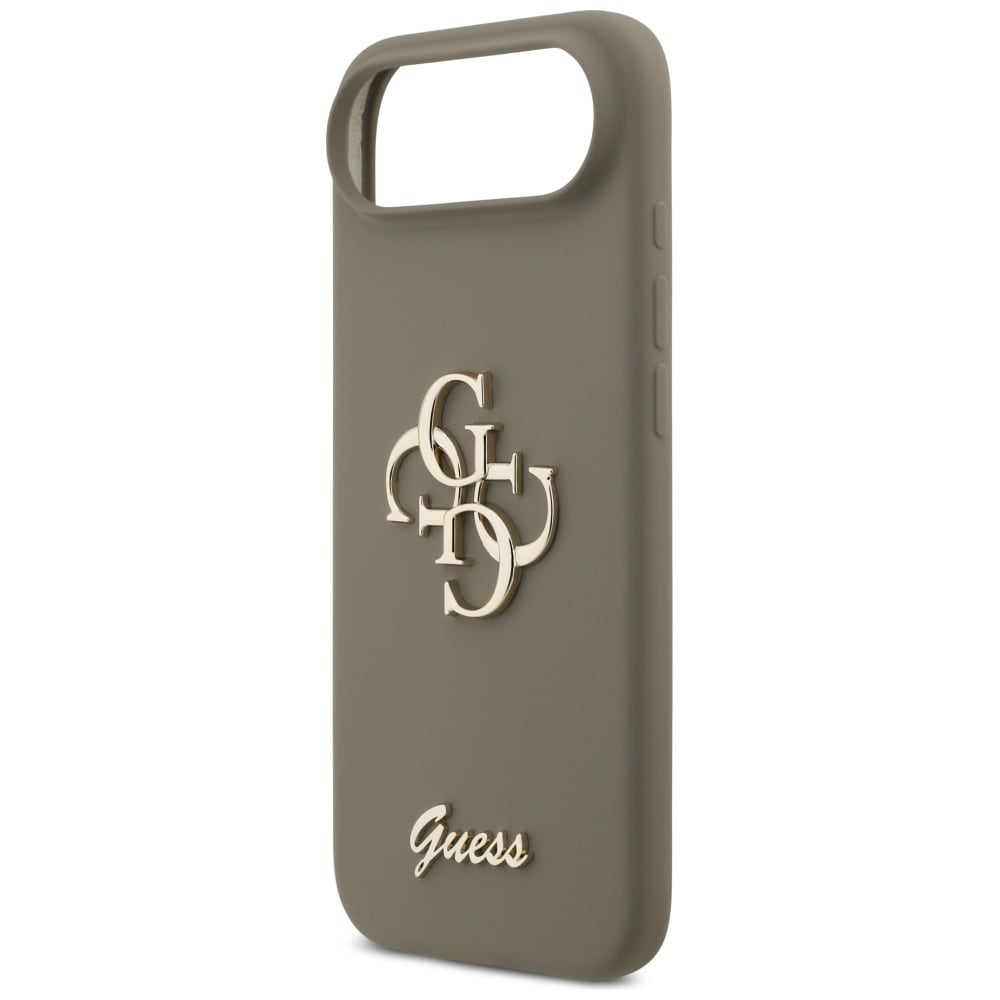 Guess Silikone Big 4G Script-etui til iPhone Air - Brun
