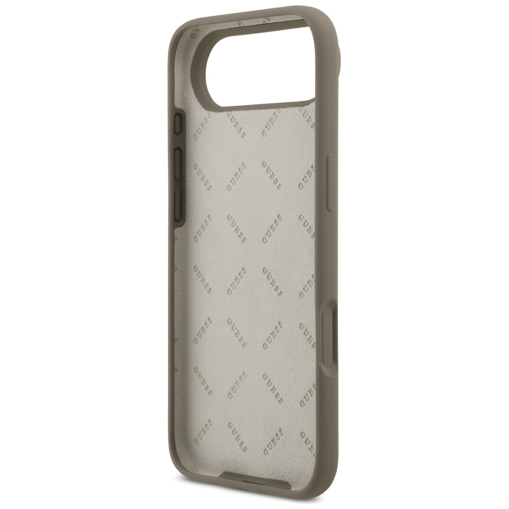 Guess Silikone Big 4G Script-etui til iPhone Air - Brun