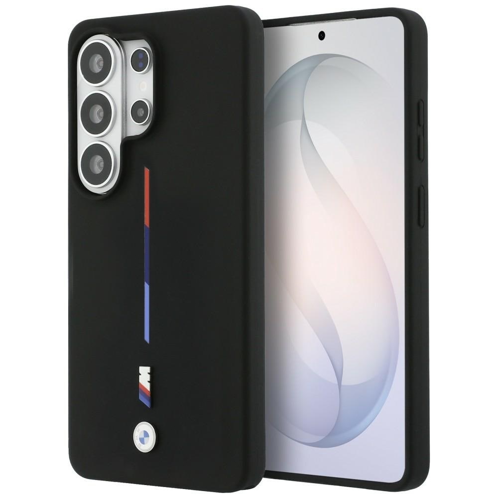 BMW M Silicone Tricolor Line MagSafe-etui til Samsung Galaxy S26 Ultra - Sort