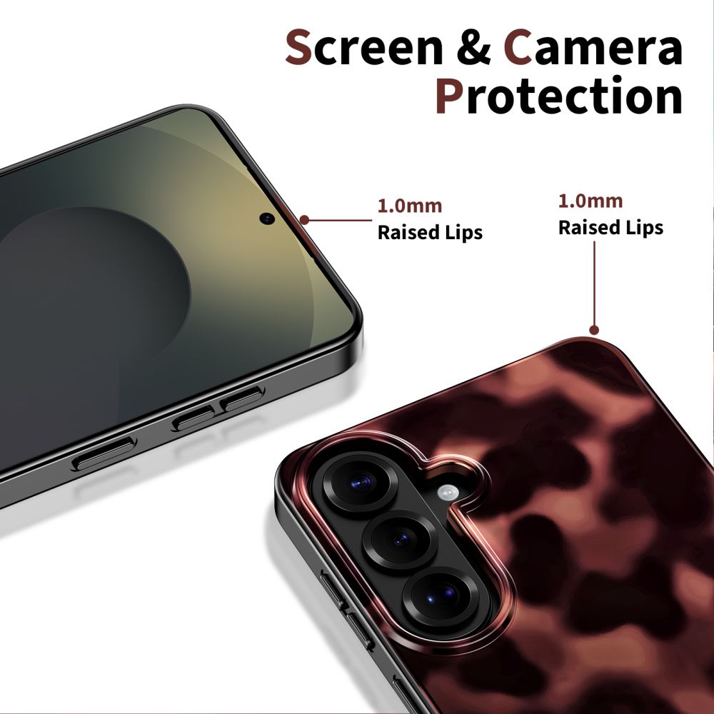 Tech-Protect Lamano MagSafe-etui til Samsung Galaxy A57 5G - Sort og brun