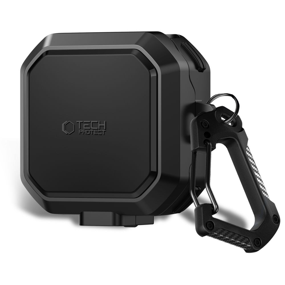 Tech-Protect Carbonox MagSafe-etui til Samsung Galaxy Buds 4 / 4 Pro - Sort