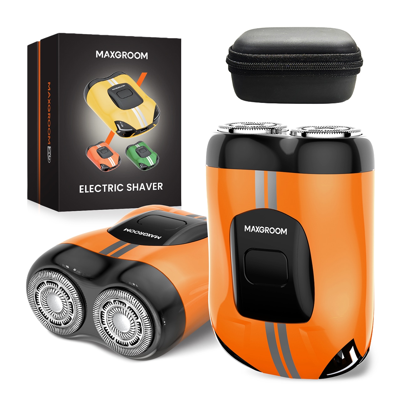 MAXGROOM M-501 elektrisk barbermaskine - orange