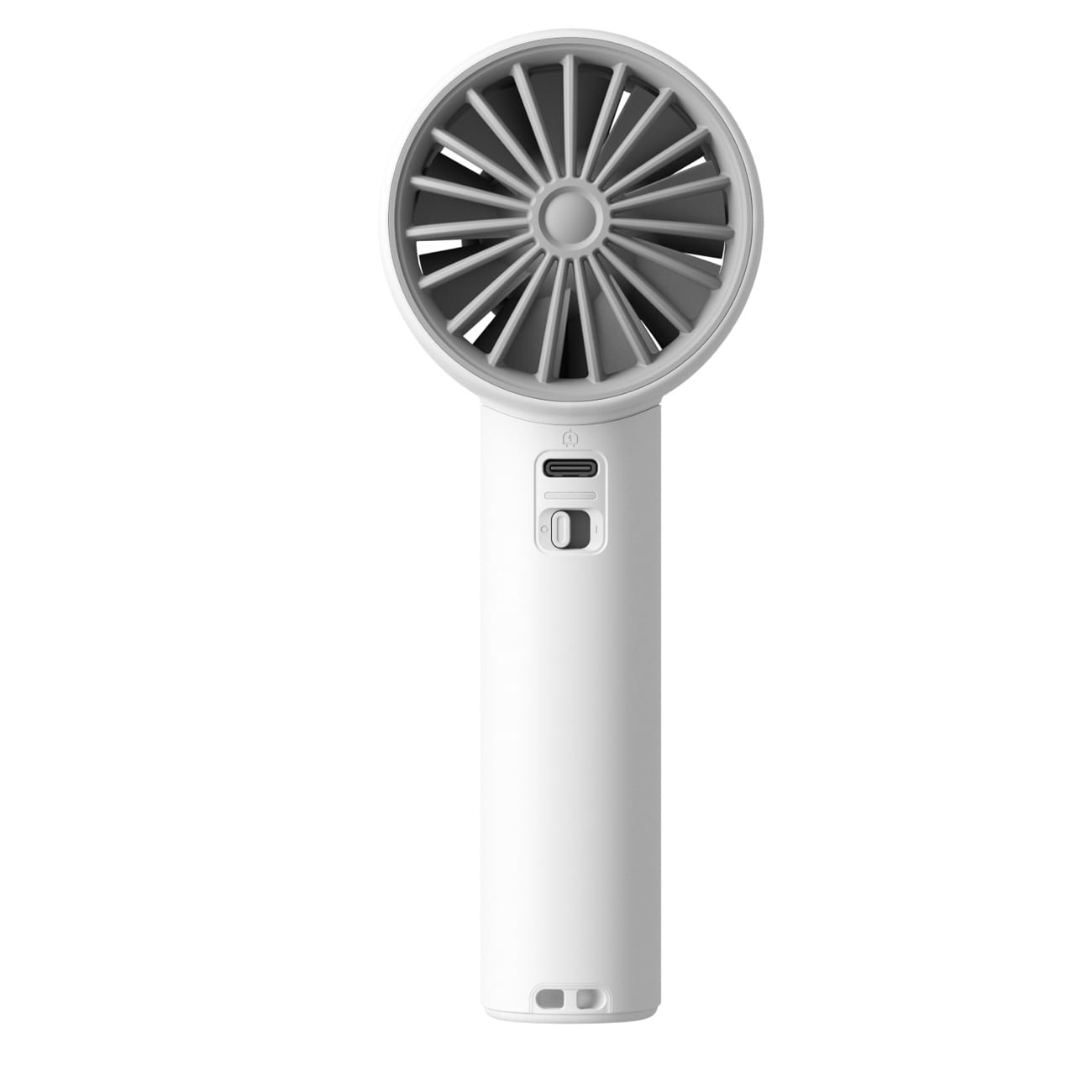 Jisulife håndholdt ventilator 10 4000mAh bærbar USB ventilator - grå
