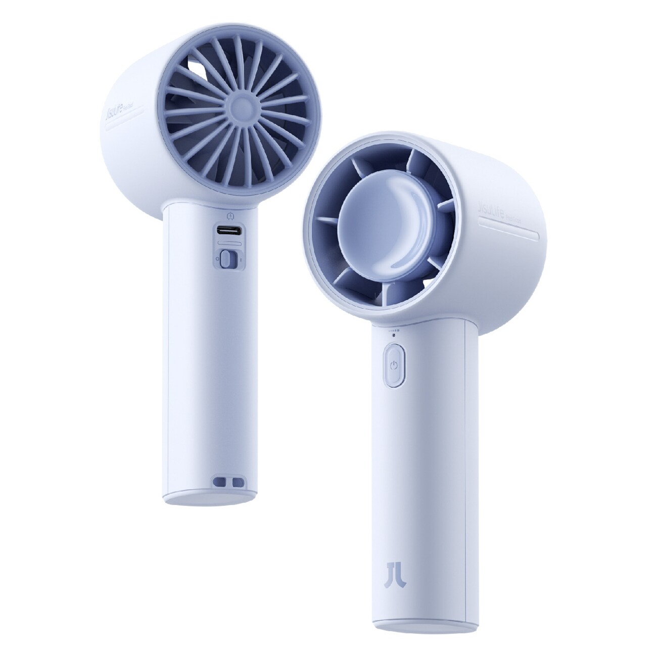 Jisulife håndholdt ventilator 10 4000mAh bærbar USB ventilator - blå