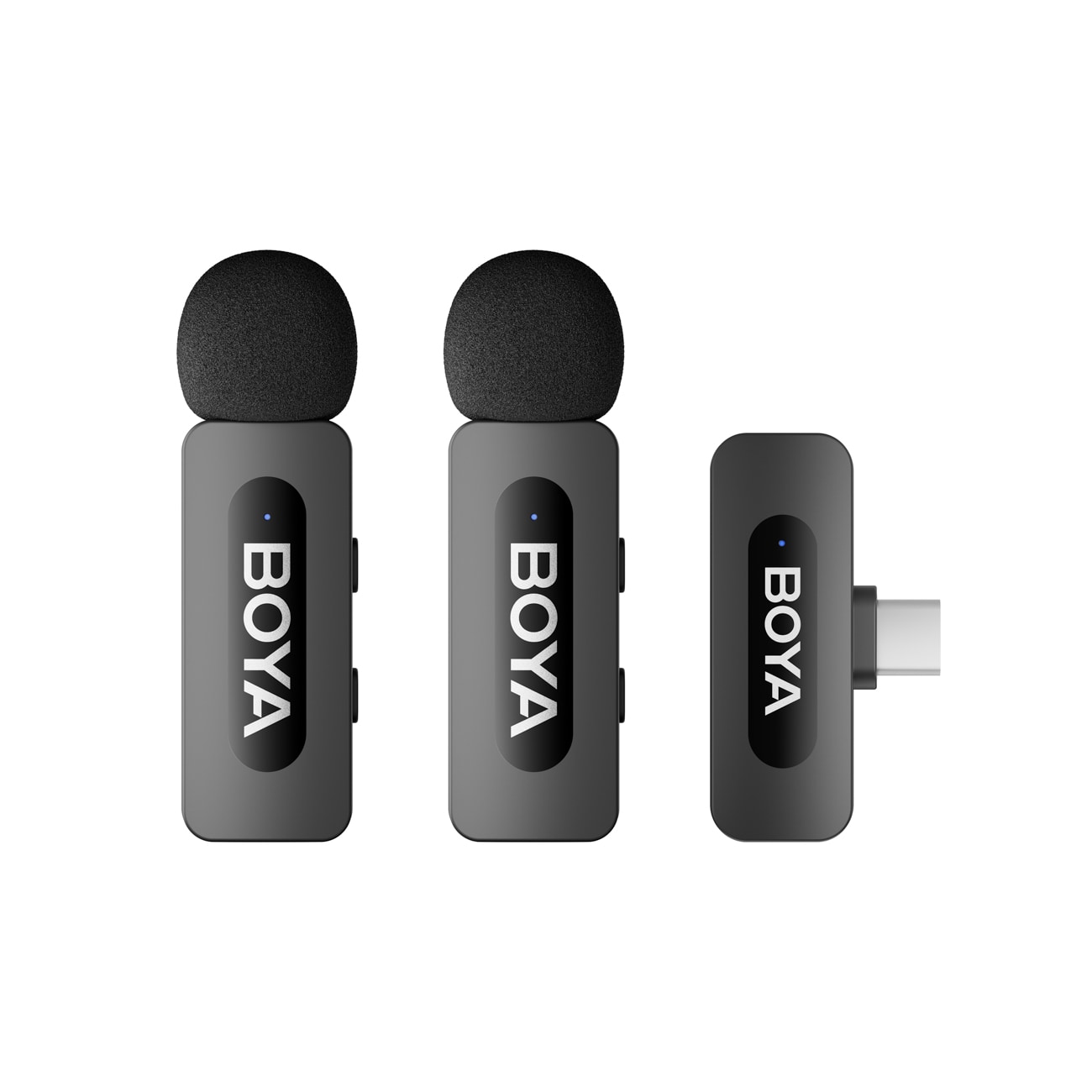BOYA BY-V20 V2.0 Trådløse mikrofoner 2,4 GHz - Sort