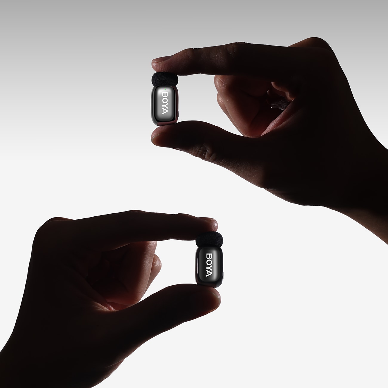 BOYA mini 2-02 trådløse mikrofoner 2,4 GHz USB-C - sort