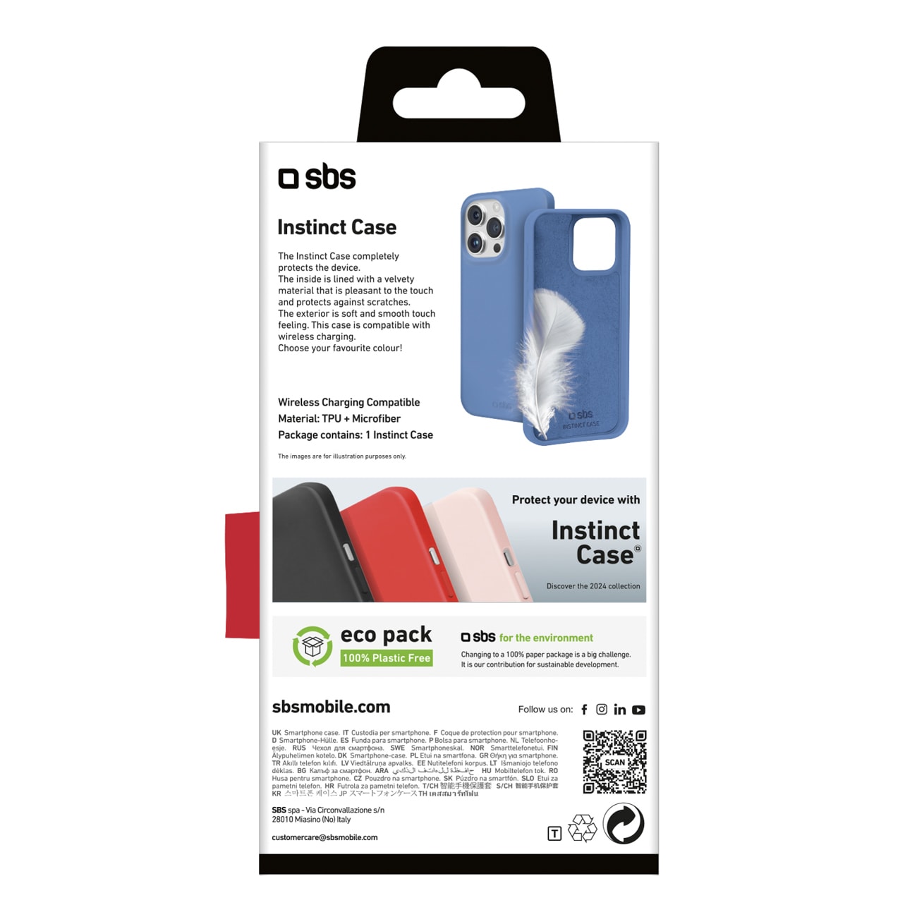 SBS Instinct-etui til iPhone 16 Pro - Blå