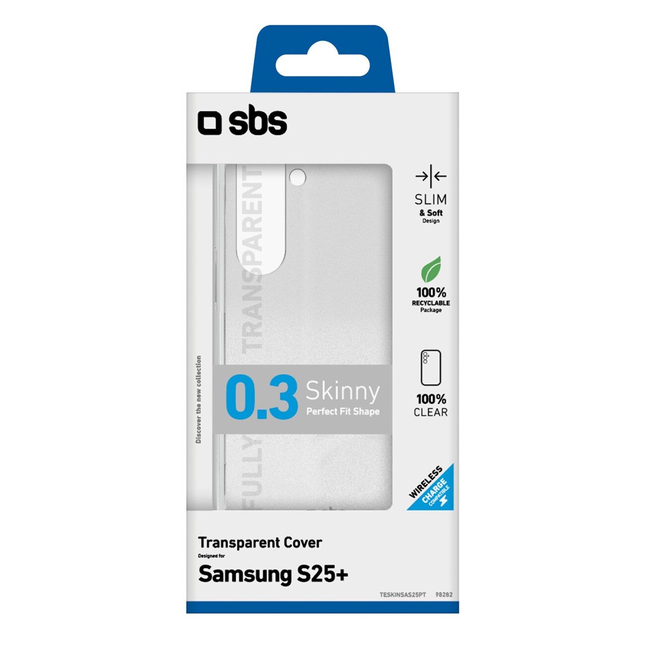 SBS Skinny Cover til Samsung Galaxy S25+ - transparent
