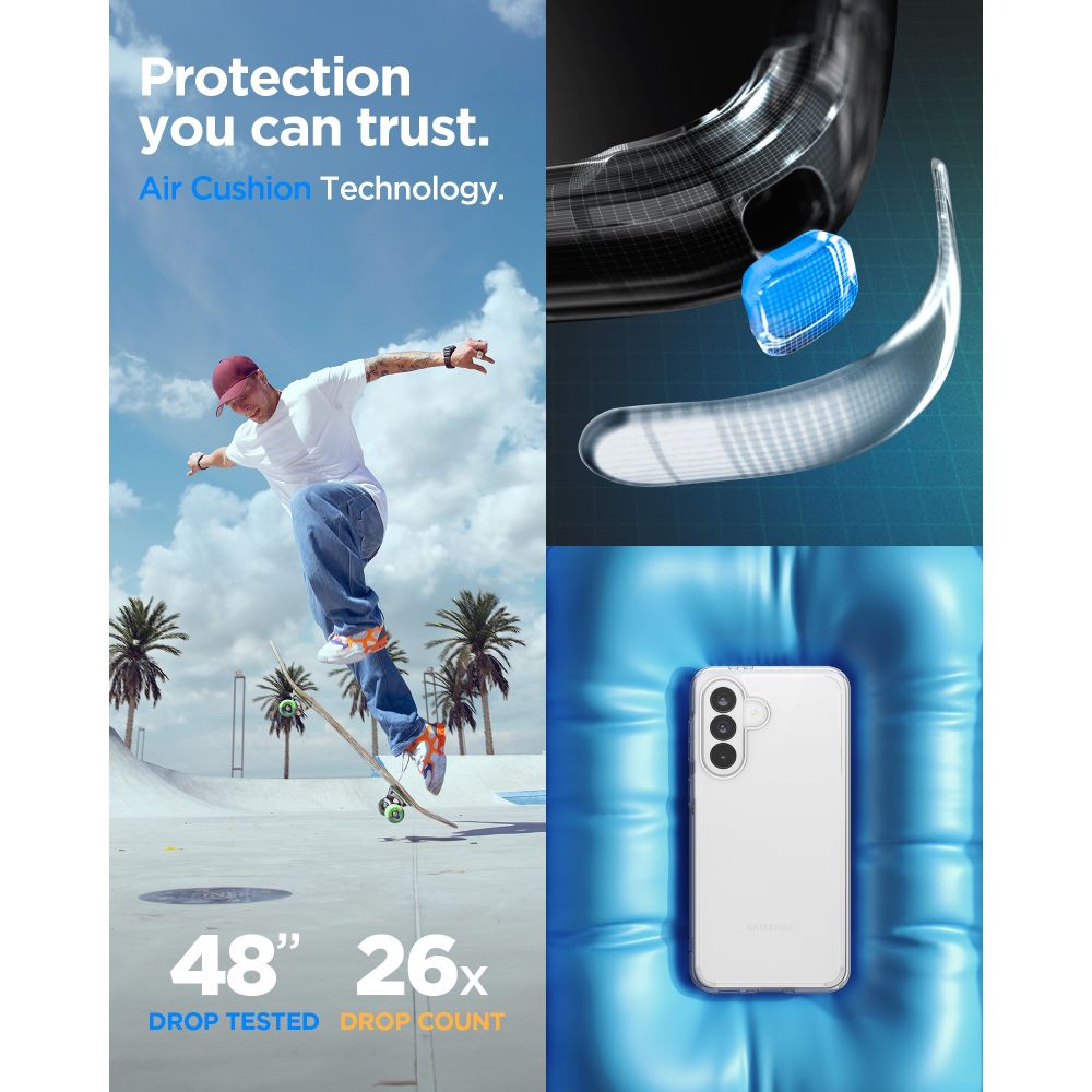 Spigen Ultra Hybrid-etui til Samsung Galaxy A37 5G - Transparent
