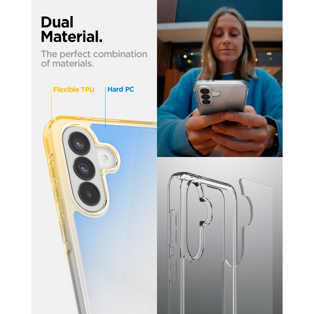 Spigen Ultra Hybrid-etui til Samsung Galaxy A37 5G - Transparent