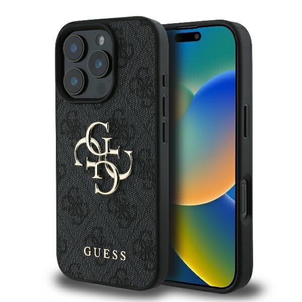 Guess 4G Big Logo iPhone 16 Pro Max-etui - Sort