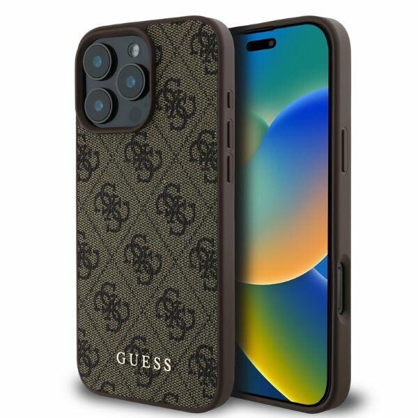 Guess 4G Classic iPhone 16 Pro Case - Brun