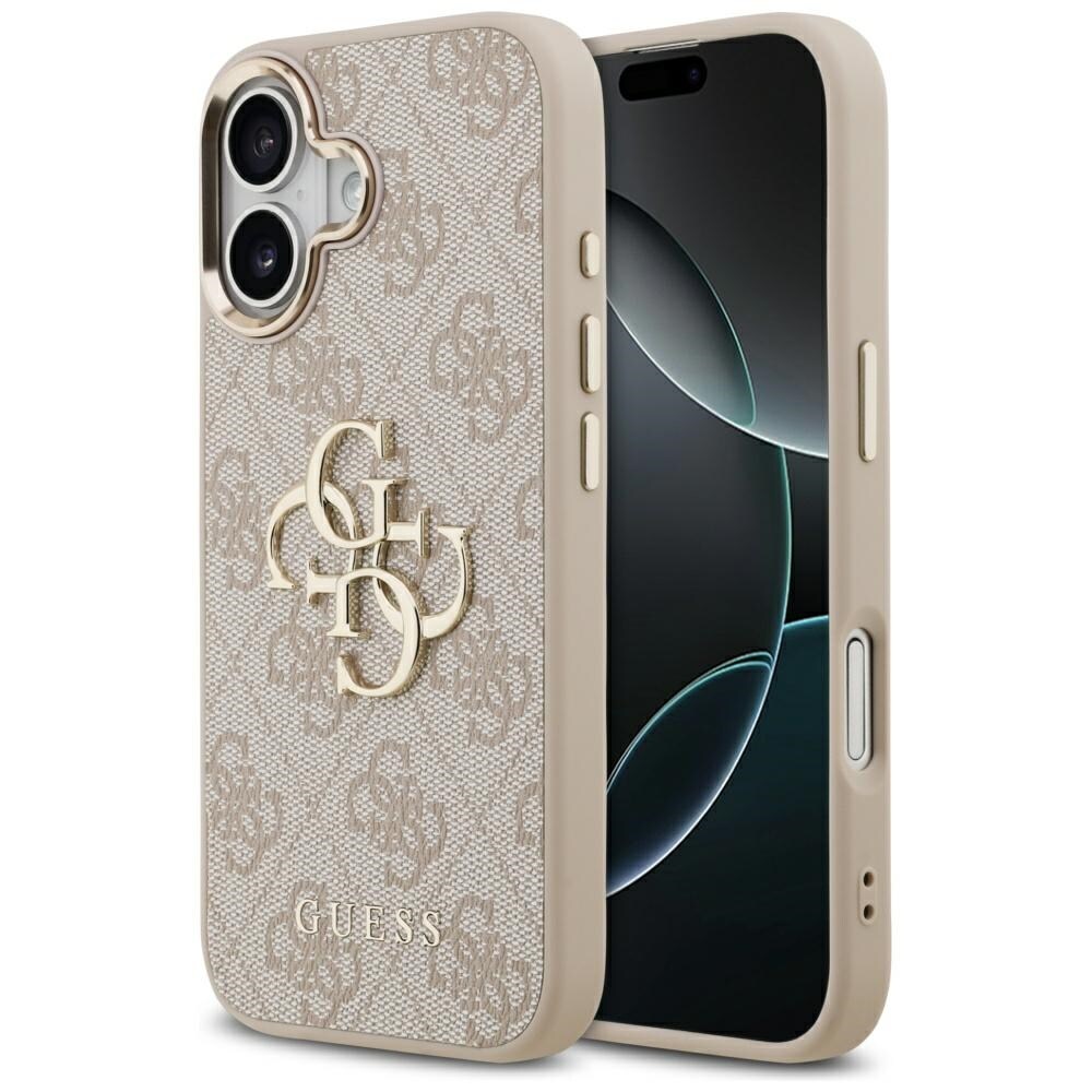 Guess 4G Big 4G Classic logoetui til iPhone 17 - Rosaguld