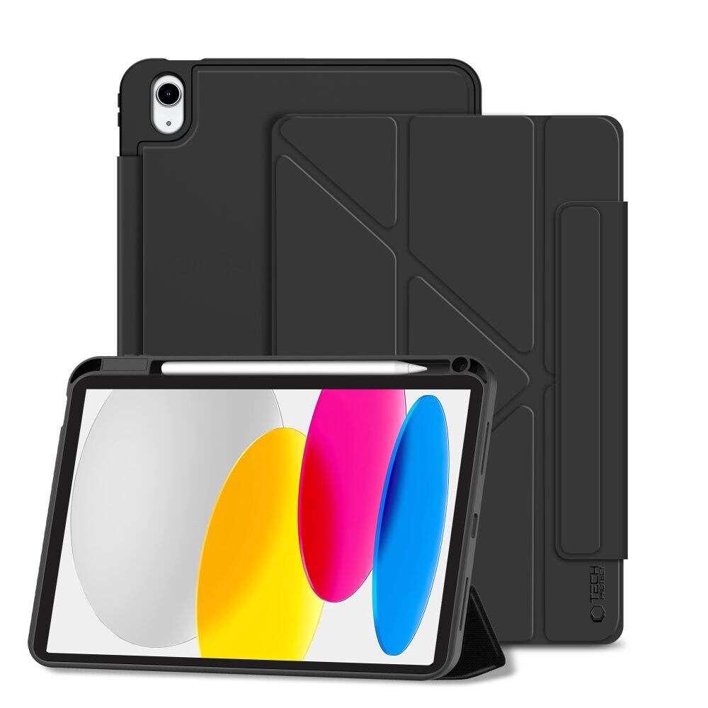 Tech-Protect SC Pen Origami Etui til iPad 10,9" 2022 / 2025 - Sort
