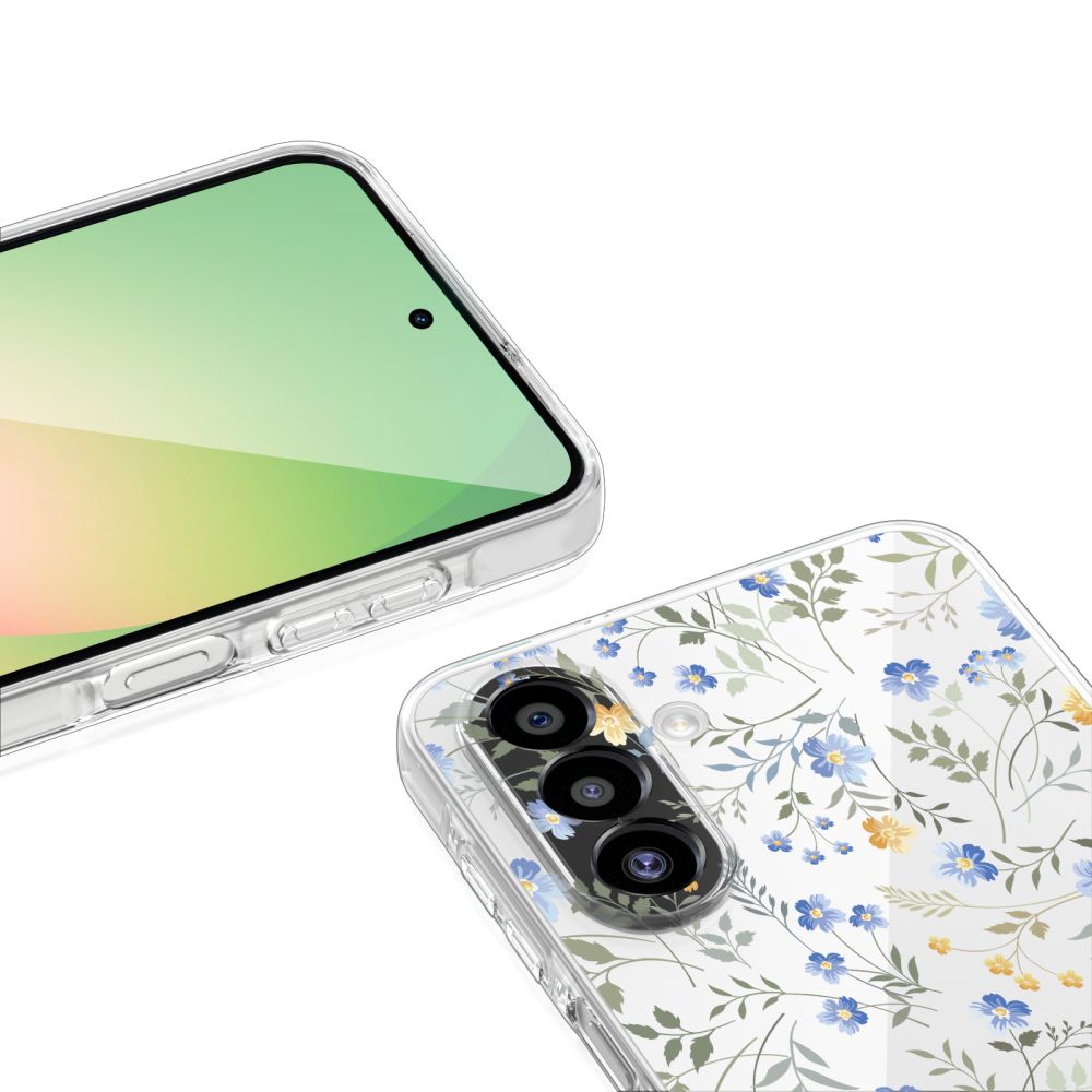 Tech-Protect FlexAir-etui til Samsung Galaxy A27 - Gennemsigtig blomstret