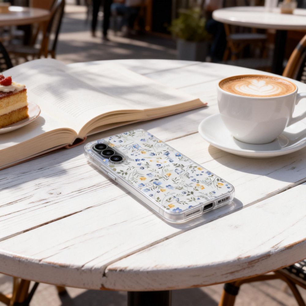 Tech-Protect FlexAir-etui til Samsung Galaxy A27 - Gennemsigtig blomstret