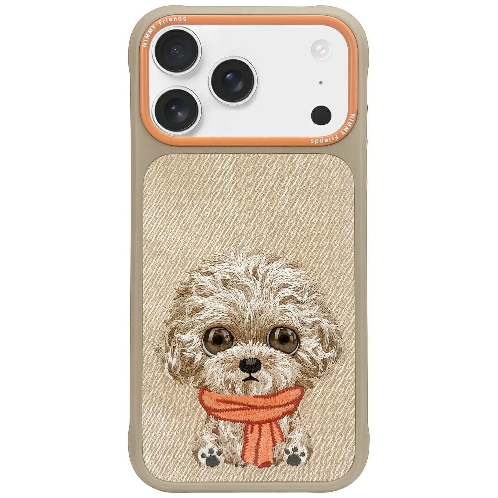 Nimmy Big Eyed Pet 2.0 hundeetui til iPhone 17 Pro – beige
