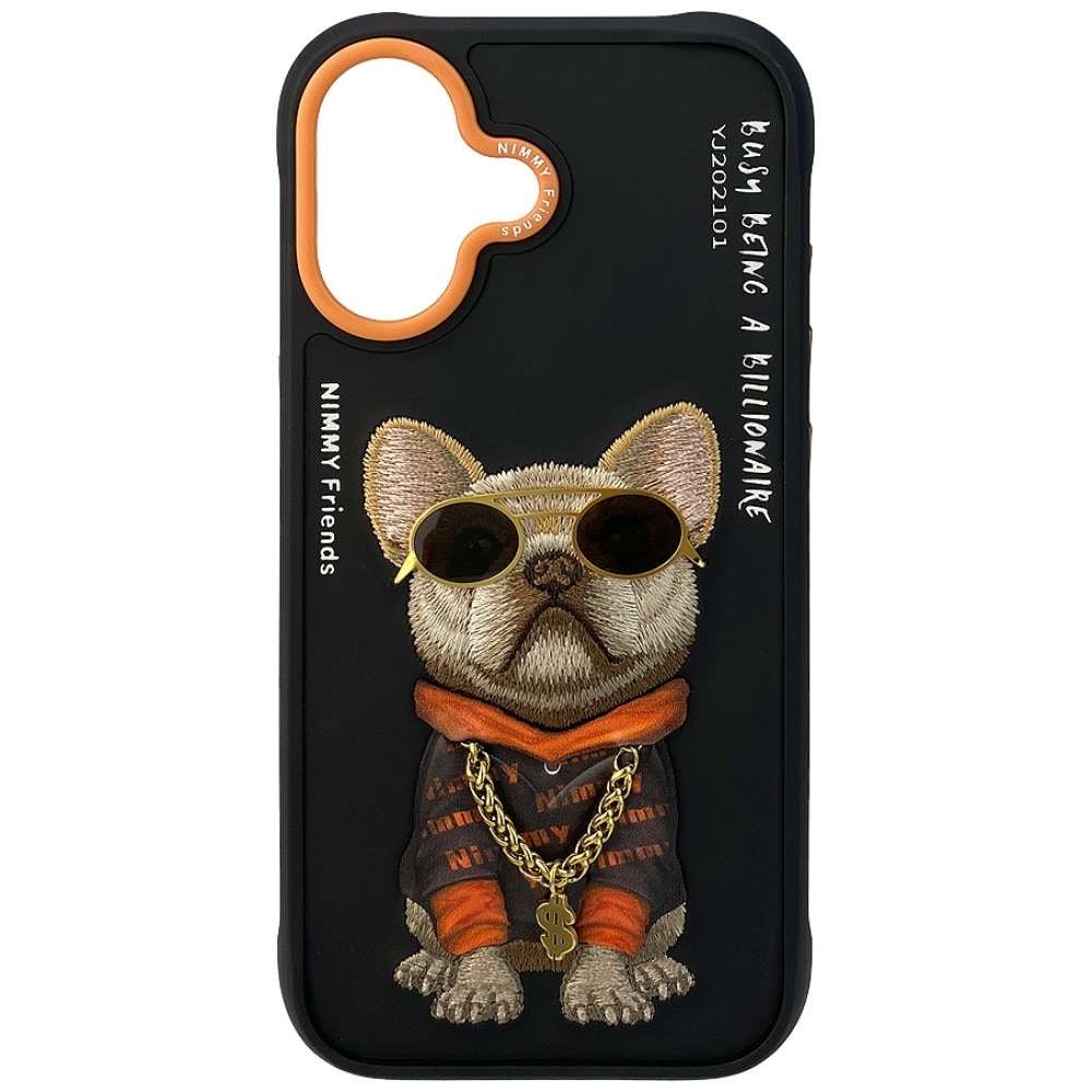 Nimmy Glasses Cool Dog iPhone 17-etui – Sort
