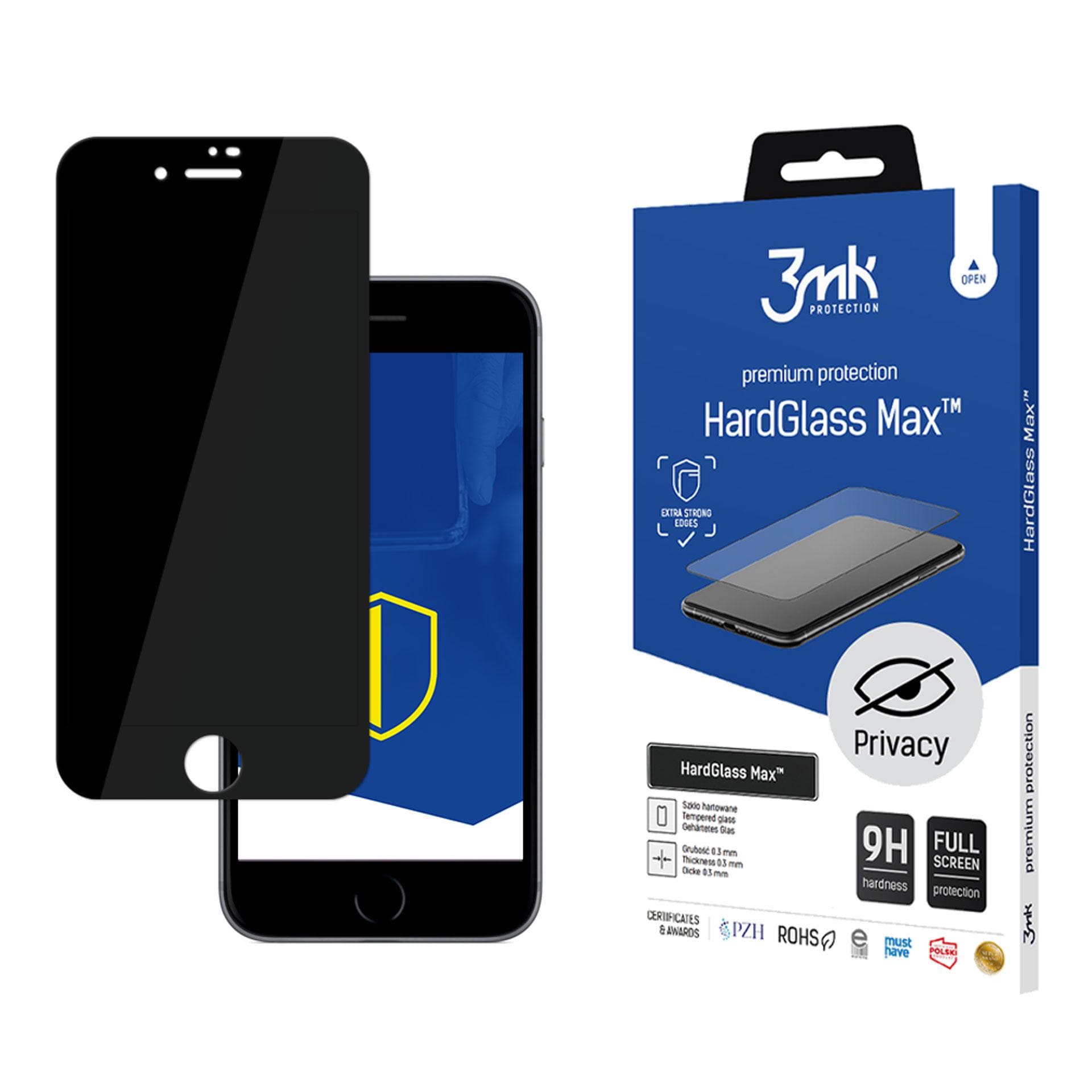 9H-privatlivsglas 3mk HardGlass – maksimal privatlivsbeskyttelse til iPhone 7