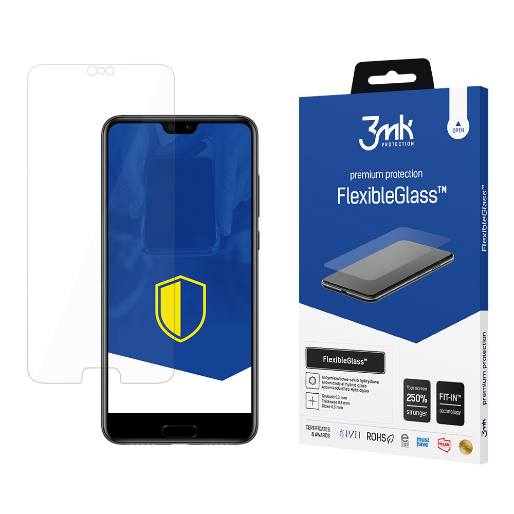 3mk FlexibleGlass™ hybridglas til Huawei P20 Pro