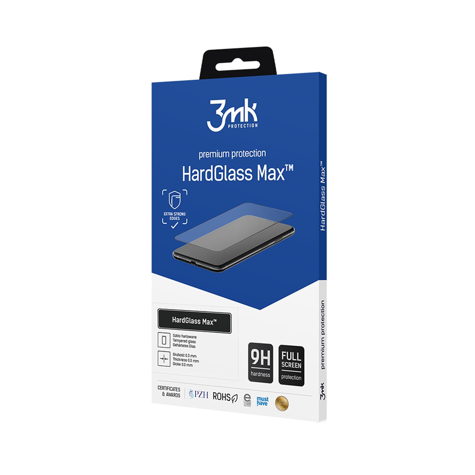 Hærdet glas 3mk HardGlass Max FingerPrint til Xiaomi Mi Note 10