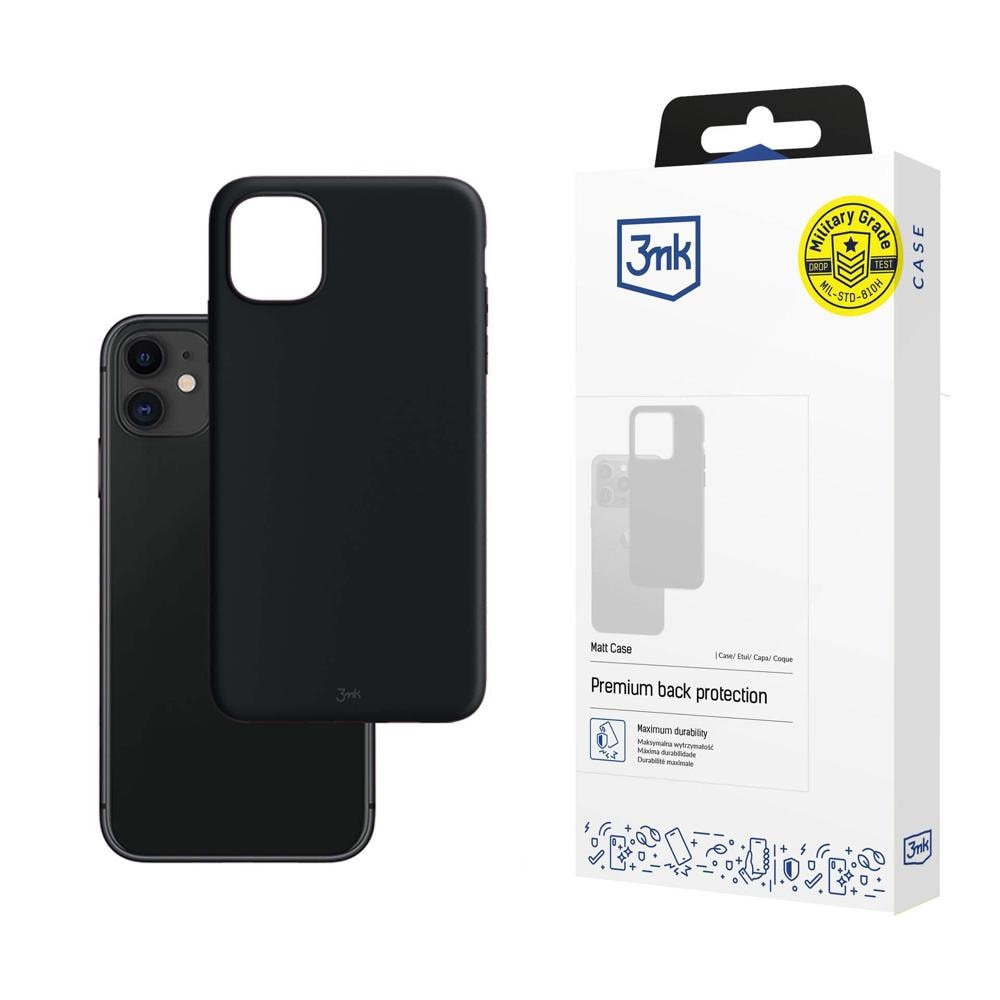 Apple iPhone 11 – 3mk mat etui, sort