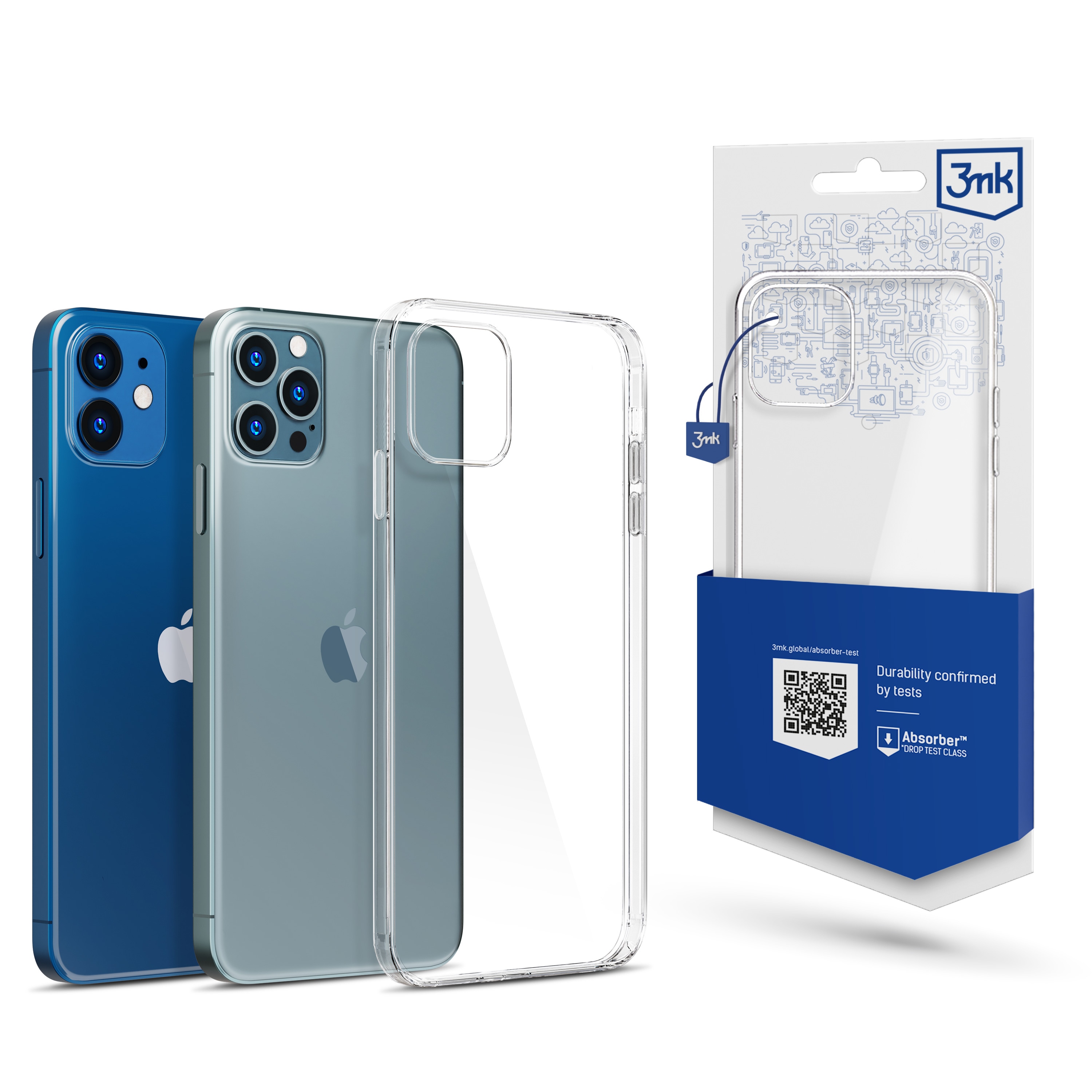 Apple iPhone 12 og 12 Pro – 3mk gennemsigtigt cover