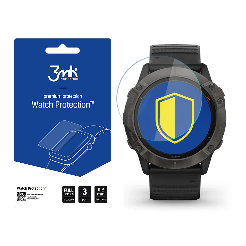 Garmin Fenix 6X Pro – 3mk Watch Protection™ mod FlexibleGlass Lite
