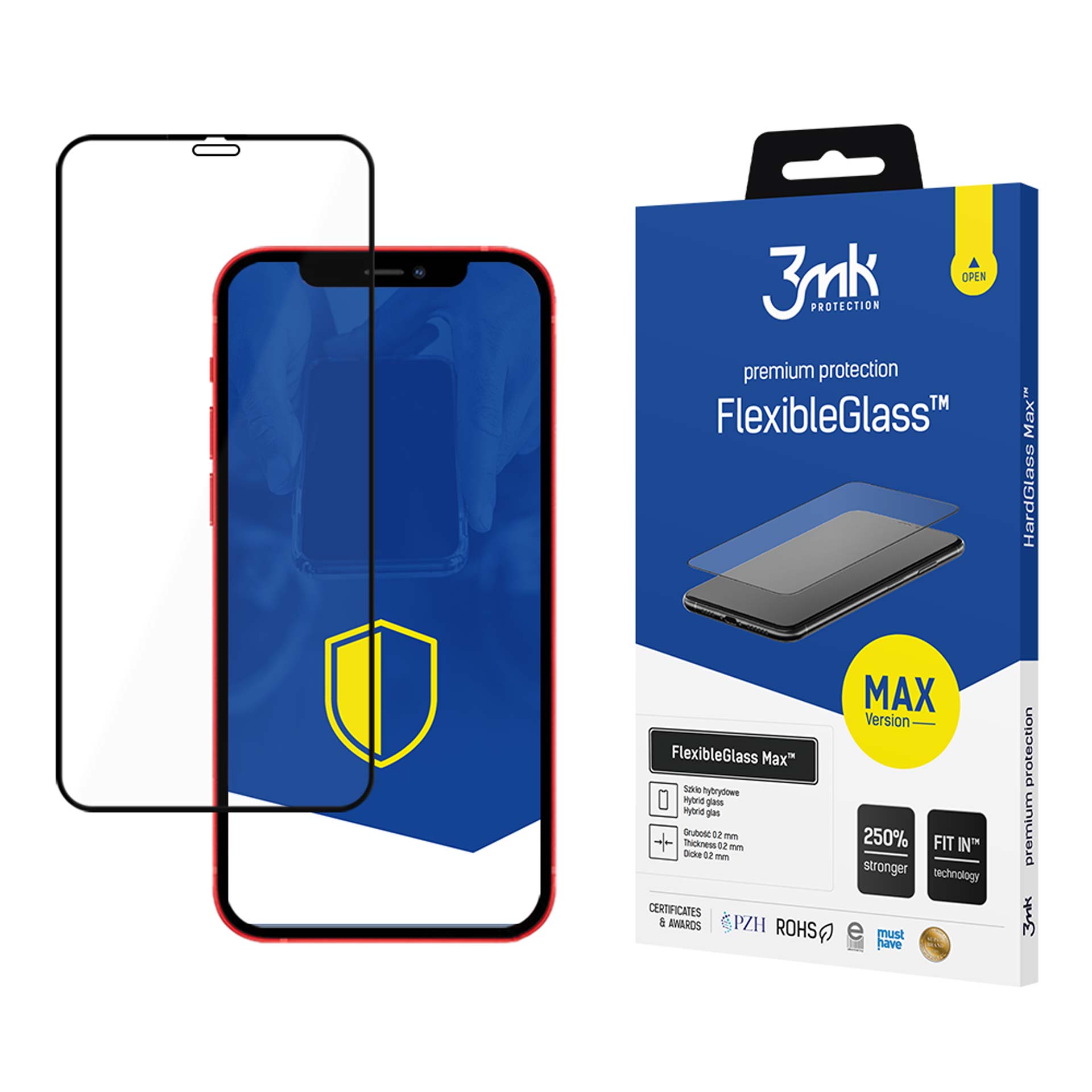 3mk FlexibleGlass Max™ hybridglas til iPhone 12 Pro Max