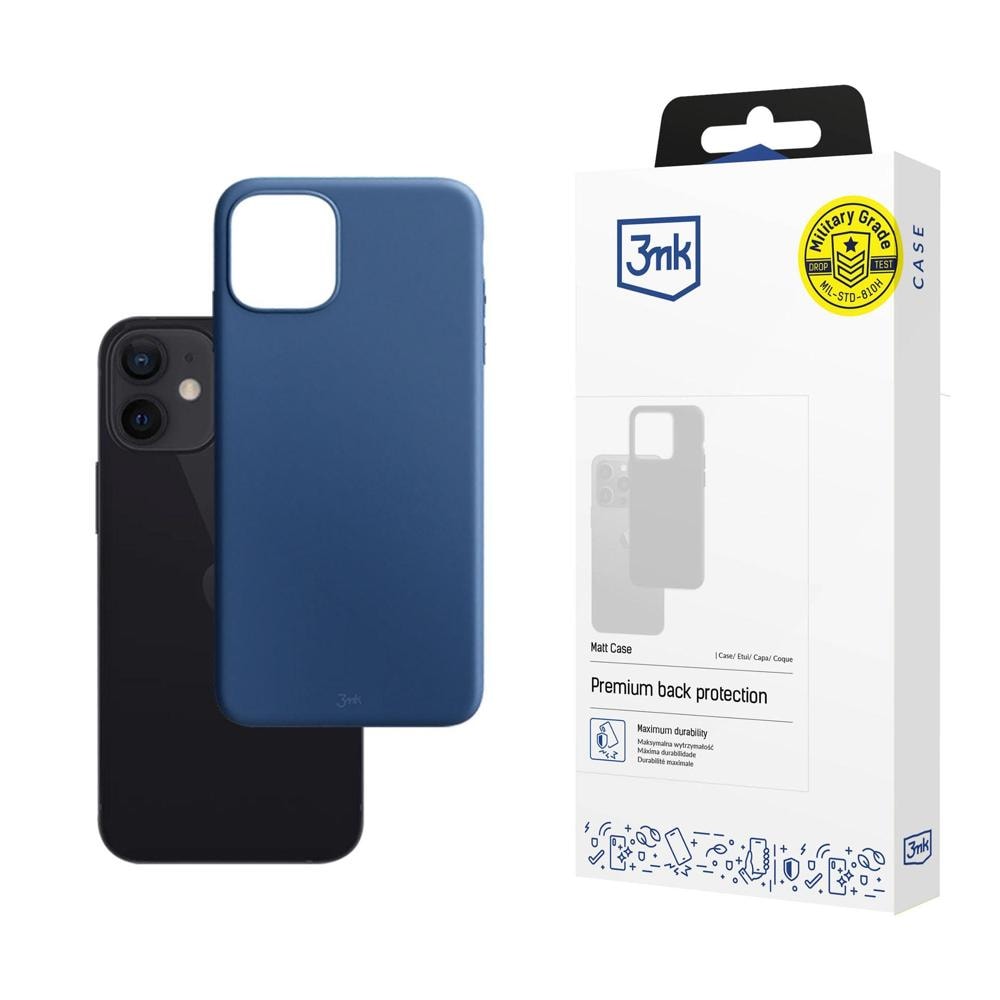 Apple iPhone 12 Mini – 3mk mat etui i farven blåbær