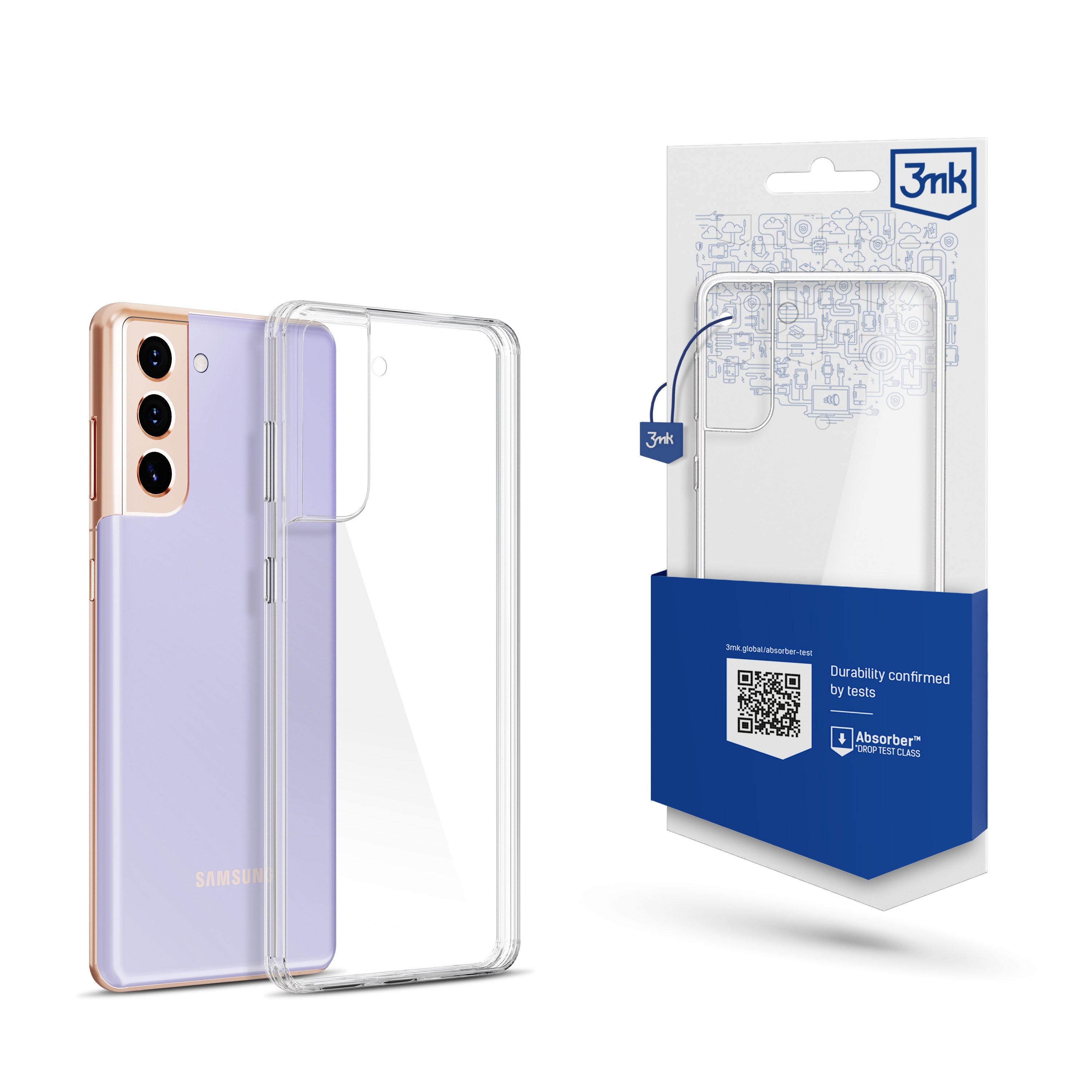 3mk gennemsigtigt cover til Samsung Galaxy S21 5G – gennemsigtigt