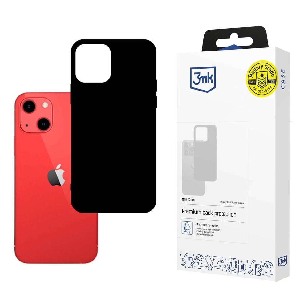 3mk Matt-etui til iPhone 13 – sort