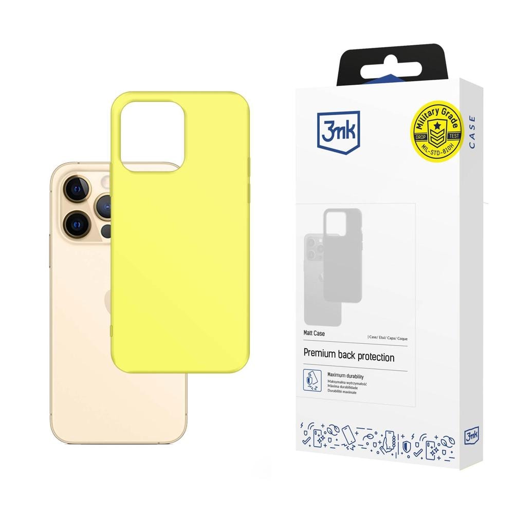 3mk Matt-etui til iPhone 13 Pro – Gul