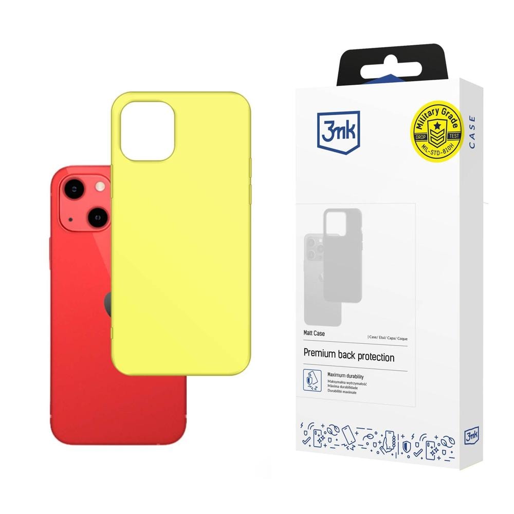 Etui til iPhone 13 fra 3mk Matt Case-serien – lime