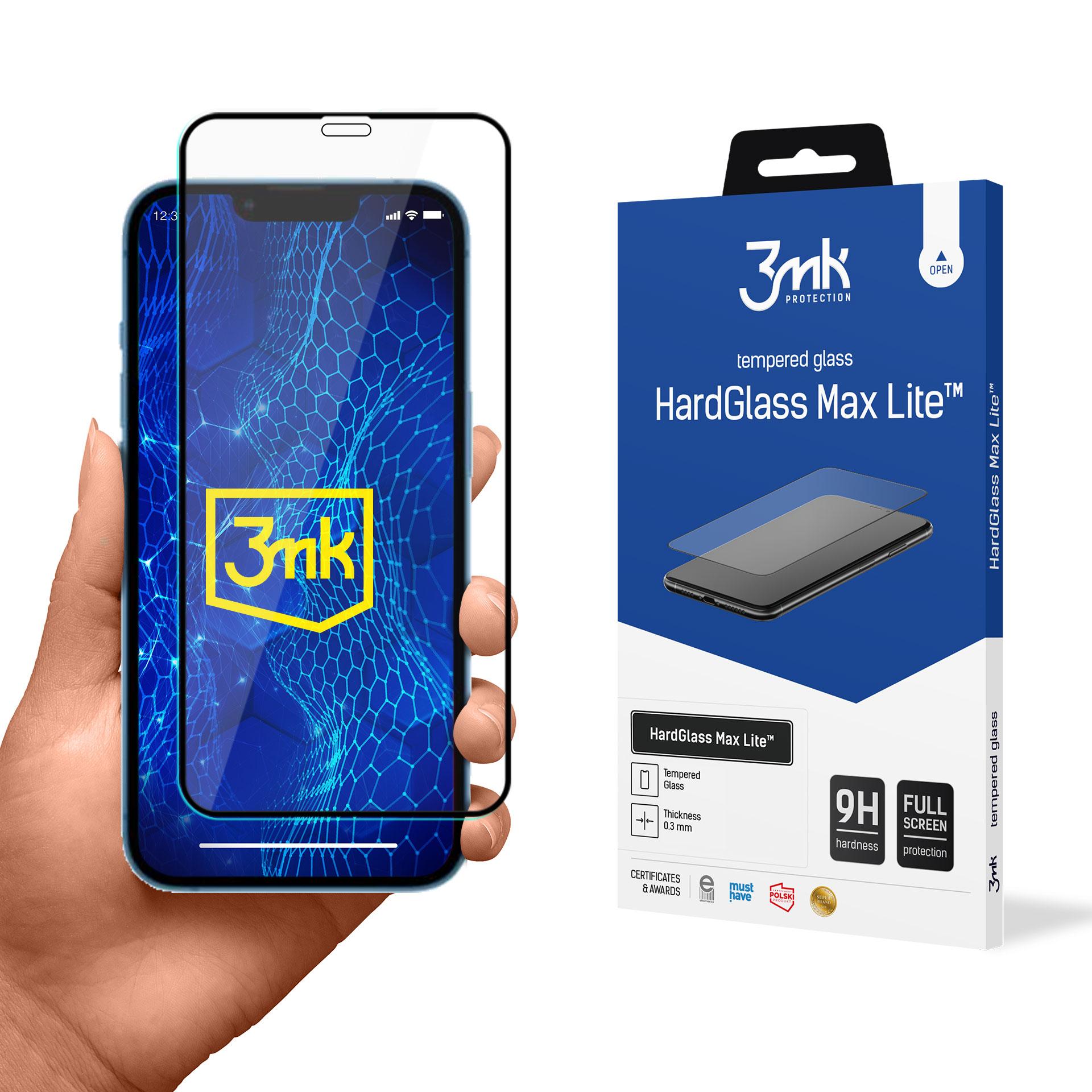 3mk HardGlass Max Lite™ hærdet glas til iPhone 13 mini