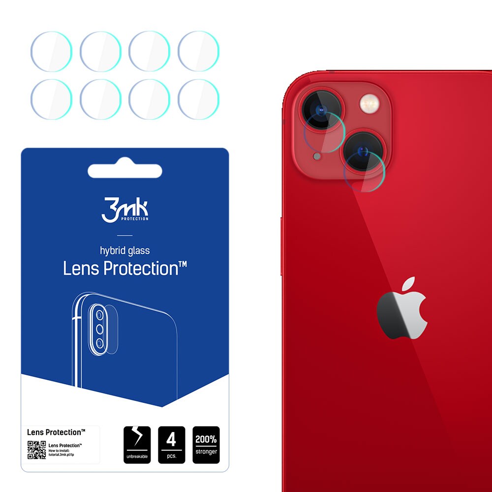 Kameraglas til iPhone 13 mini 7H fra 3mk Lens Protection-serien