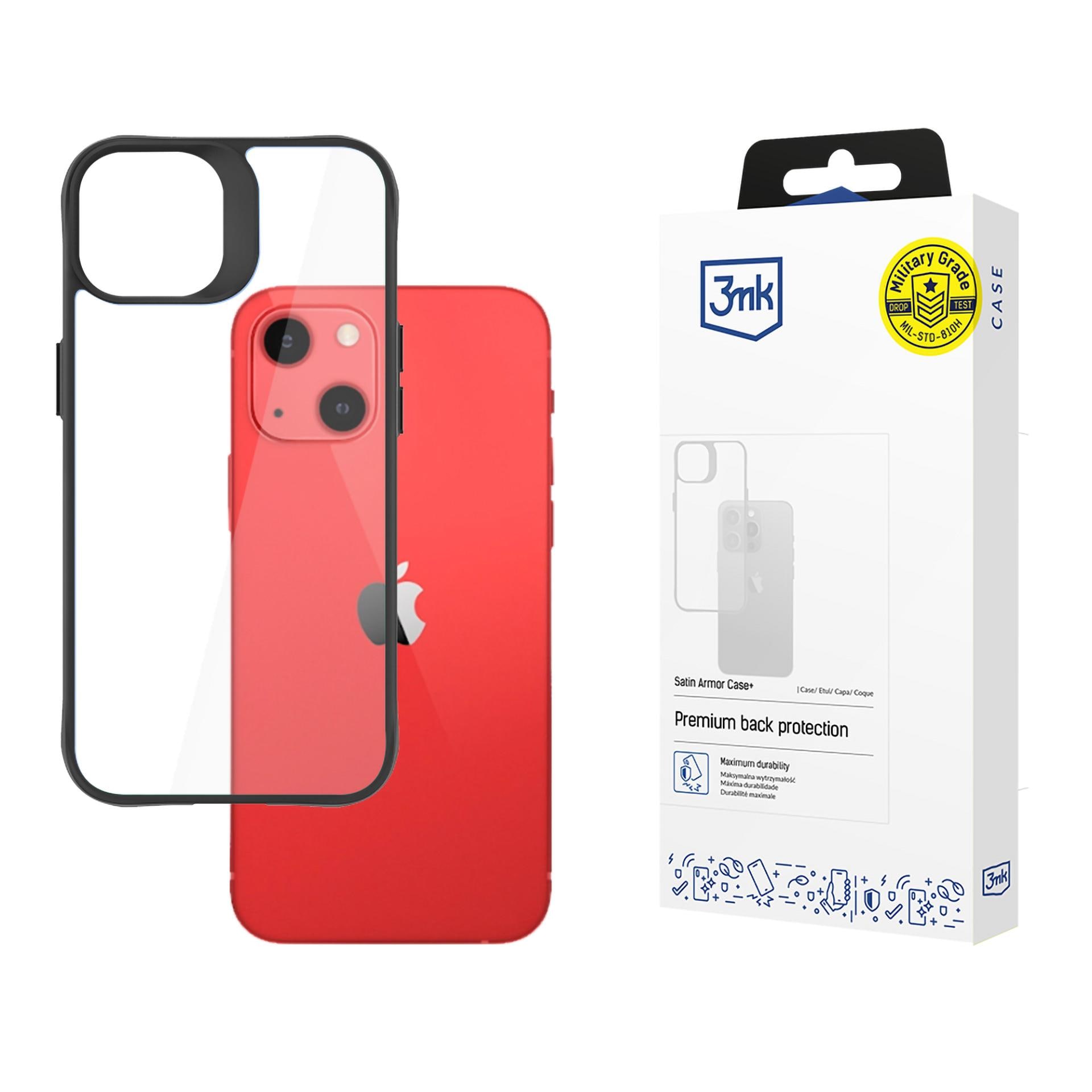 3mk Satin Armor Case+ til iPhone 13-serien – sort