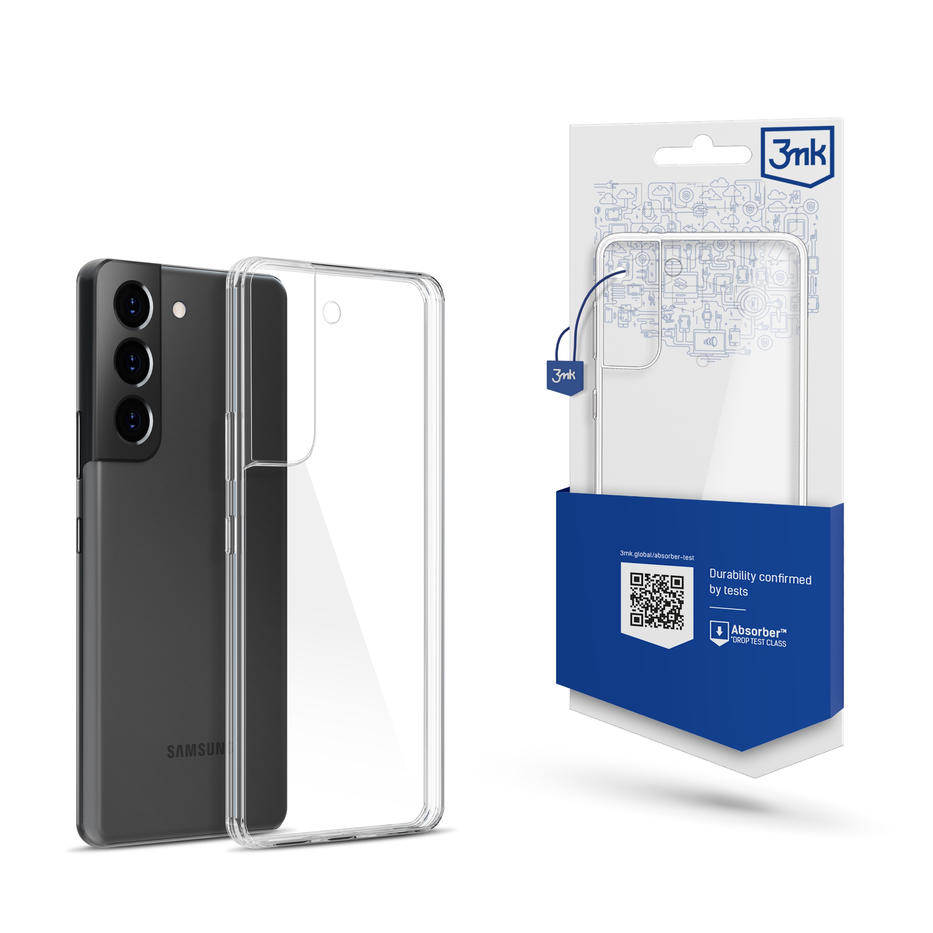 3mk gennemsigtigt cover til Samsung Galaxy S22 5G – gennemsigtigt