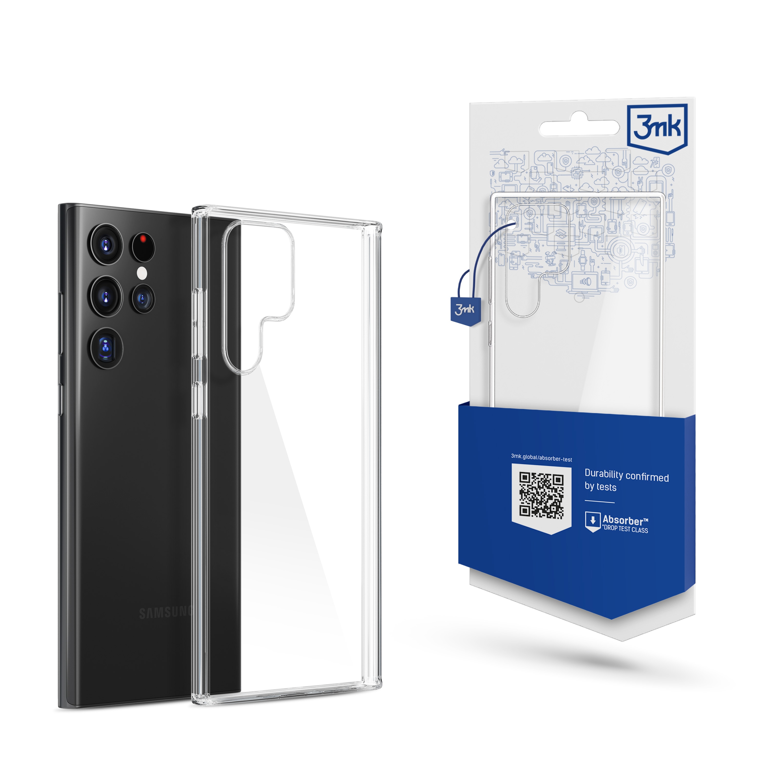 Samsung Galaxy S22 Ultra 5G – 3mk gennemsigtigt cover