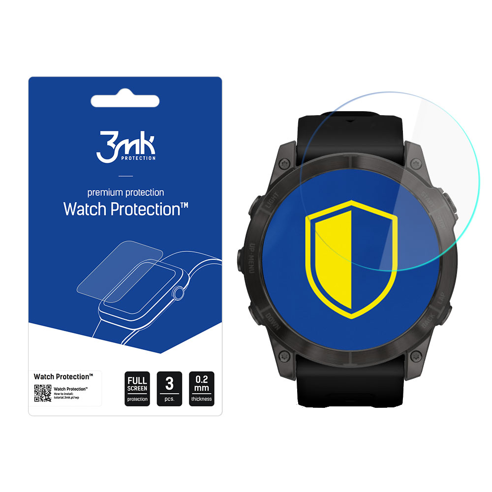 Garmin Fenix 7 – 3mk Watch Protection™ vs. FlexibleGlass Lite