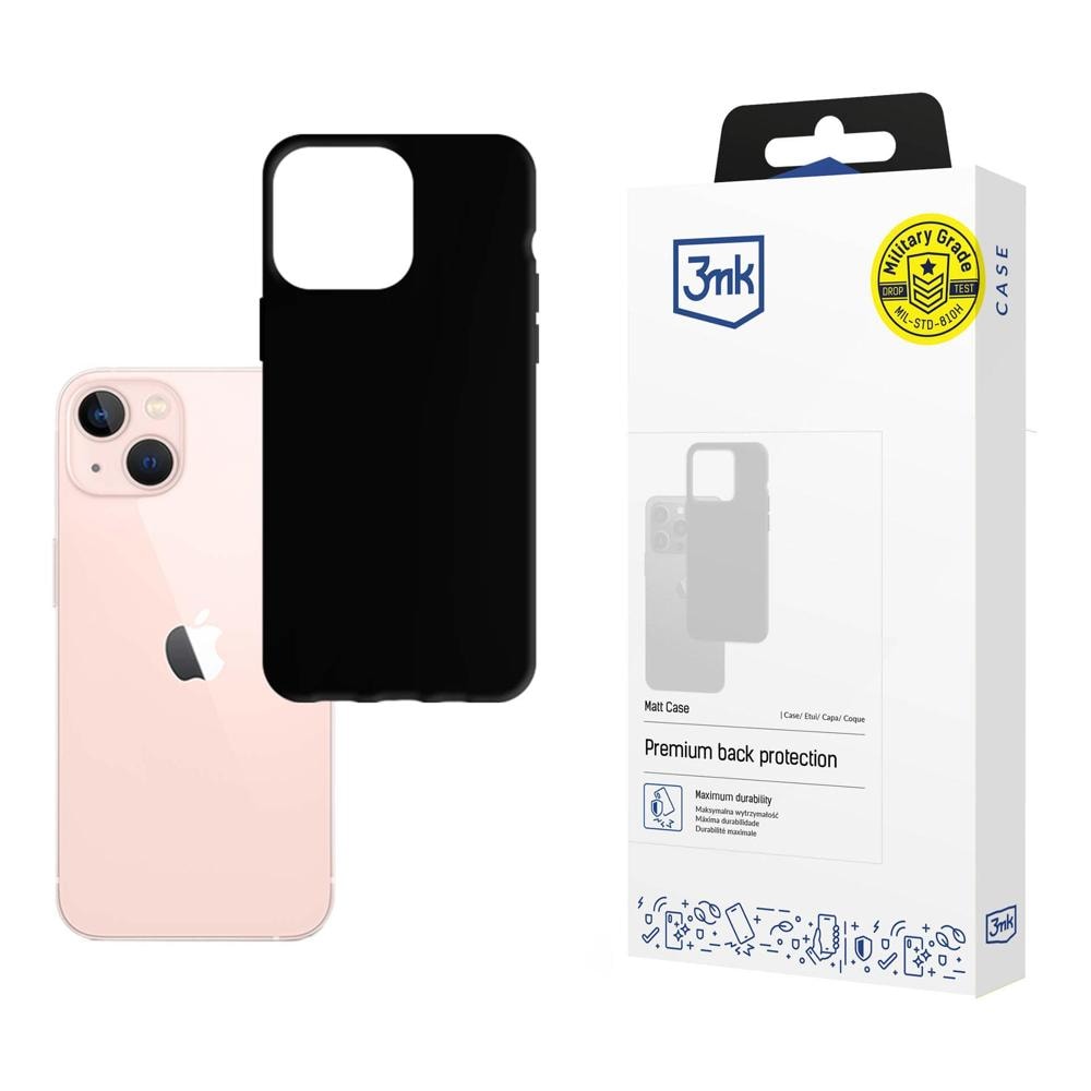 Etui til iPhone 14 fra 3mk-serien Matt Case – sort