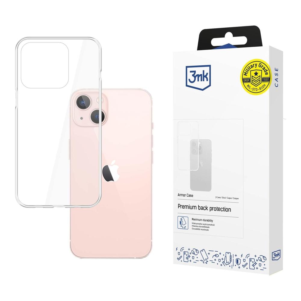 Etui til iPhone 14 Plus fra 3mk Armor Case-serien – gennemsigtigt