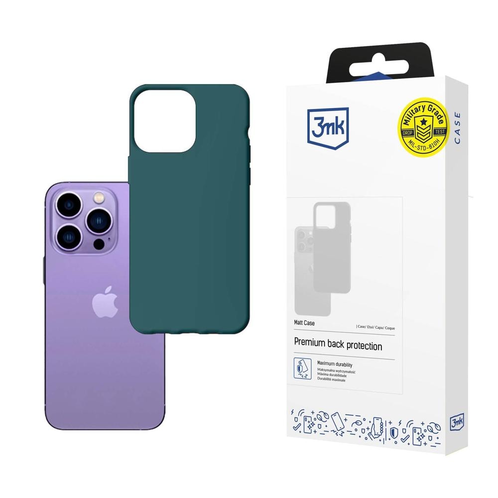 3mk Matt-etui til iPhone 14 Pro – Grøn