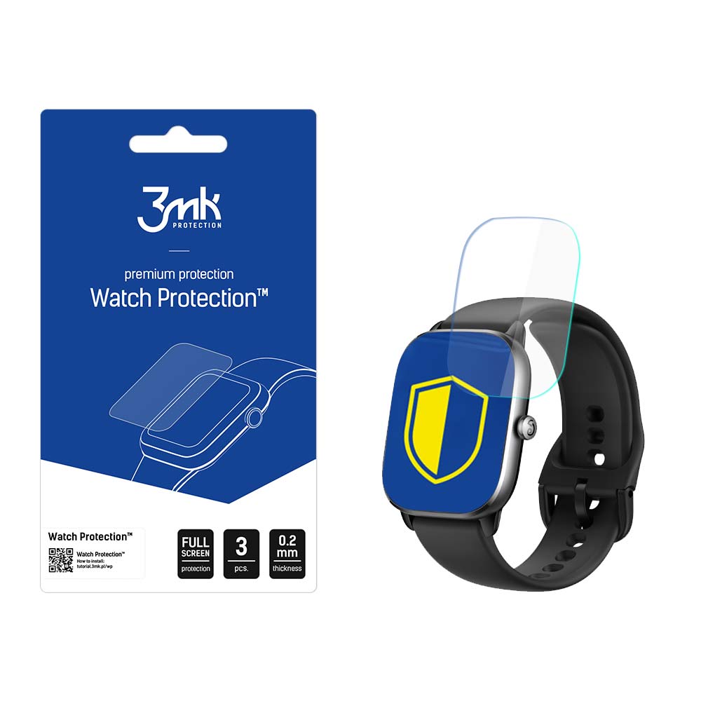 3mk Watch Protection™ v. ARC+ beskyttelsesfilm til Amazfit GTS 4 Mini