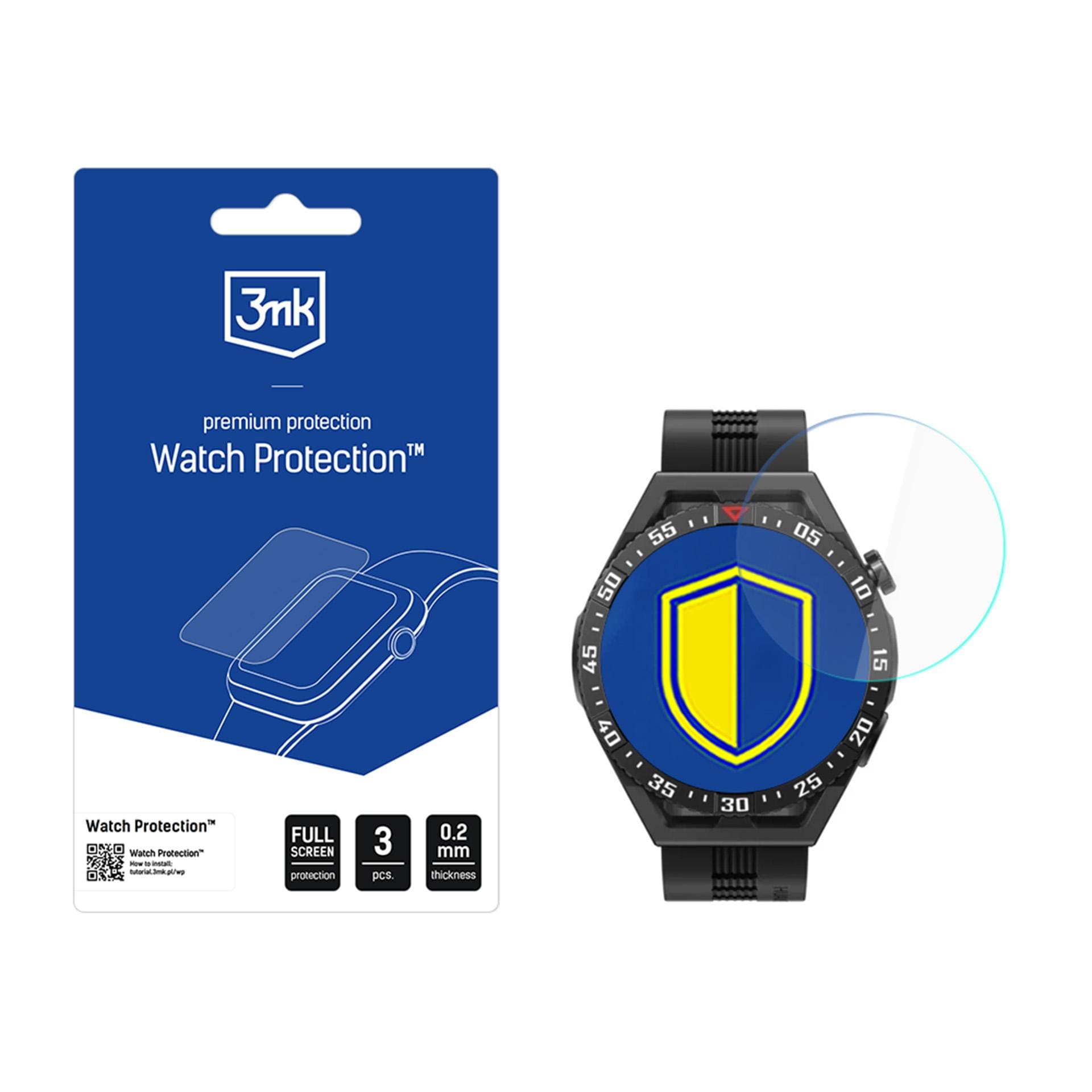 3mk Watch Protection FlexibleGlass hybridglas til Huawei GT 3 SE 46 mm